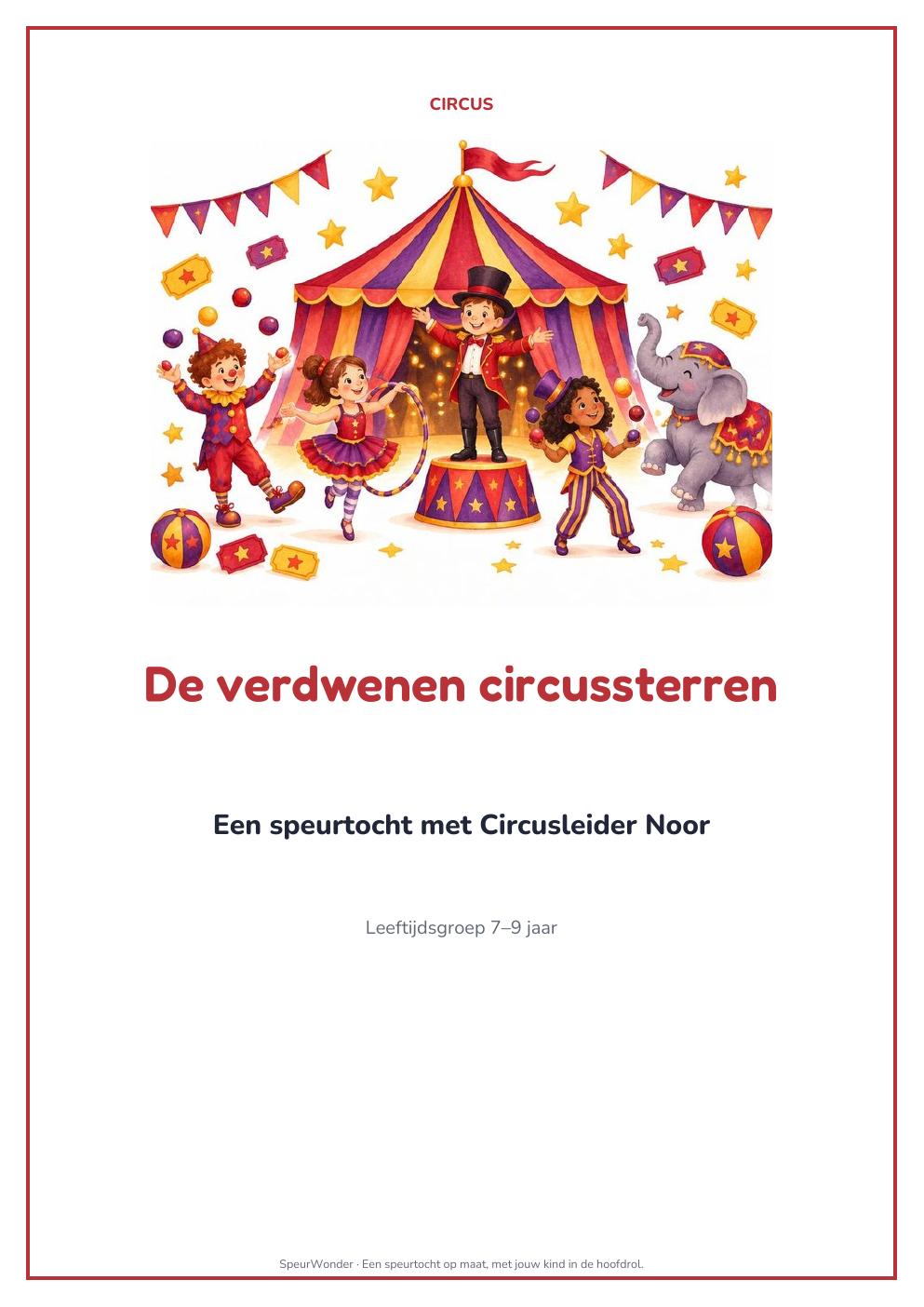 Cover uit het Circus-pakket