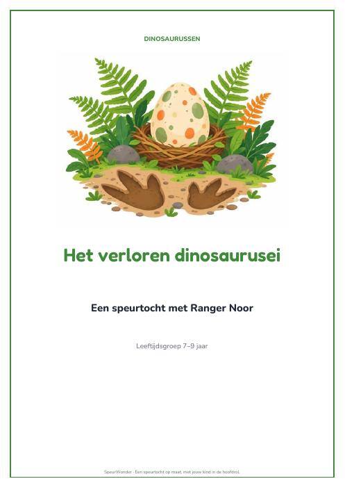 Cover uit het Dinosaurussen-pakket