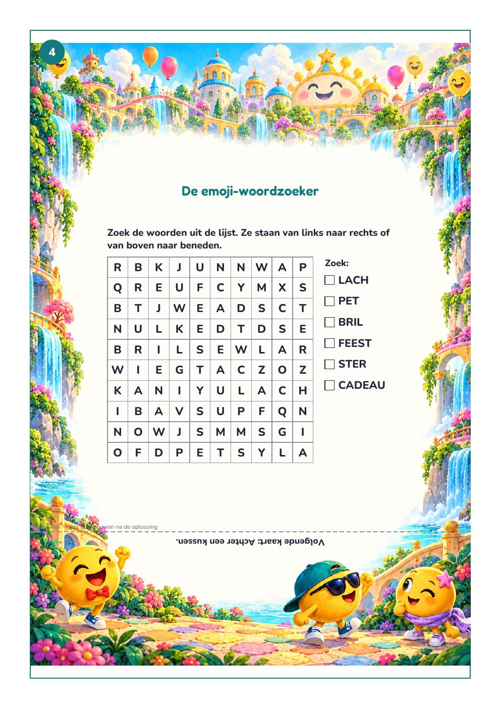 Opdrachtkaart uit het Emoji-pakket