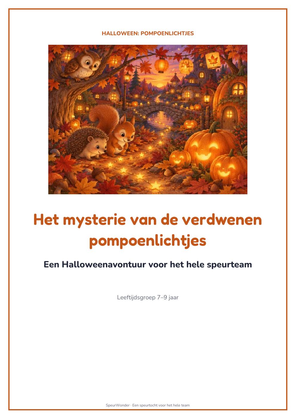 Cover uit het Halloween: Pompoenlichtjes-pakket