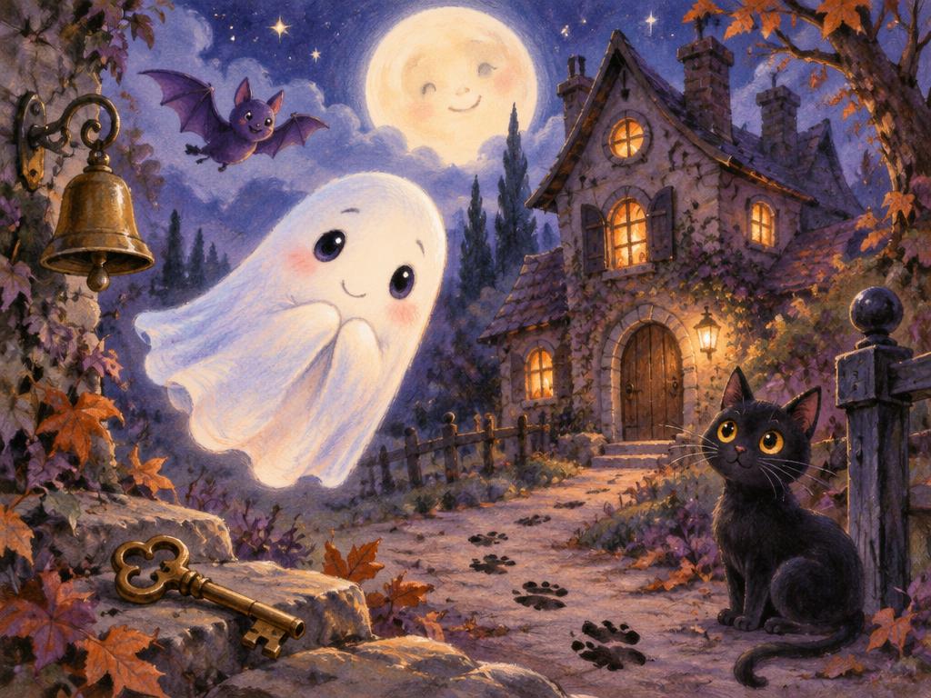 Illustratie Halloween: Spookhuis