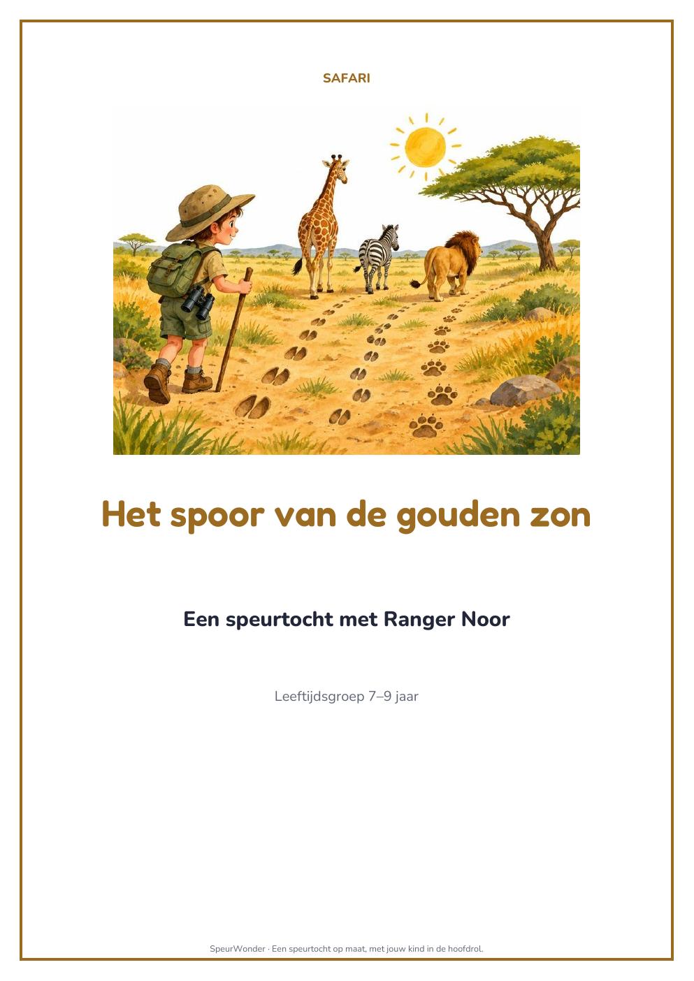 Cover uit het Safari-pakket