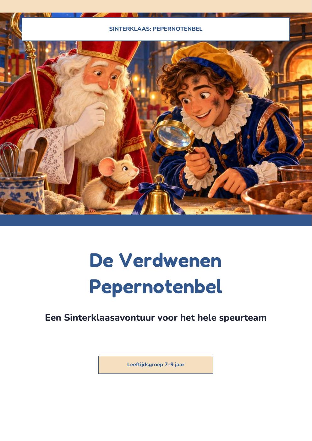 Cover uit het Sinterklaas: Pepernotenbel-pakket