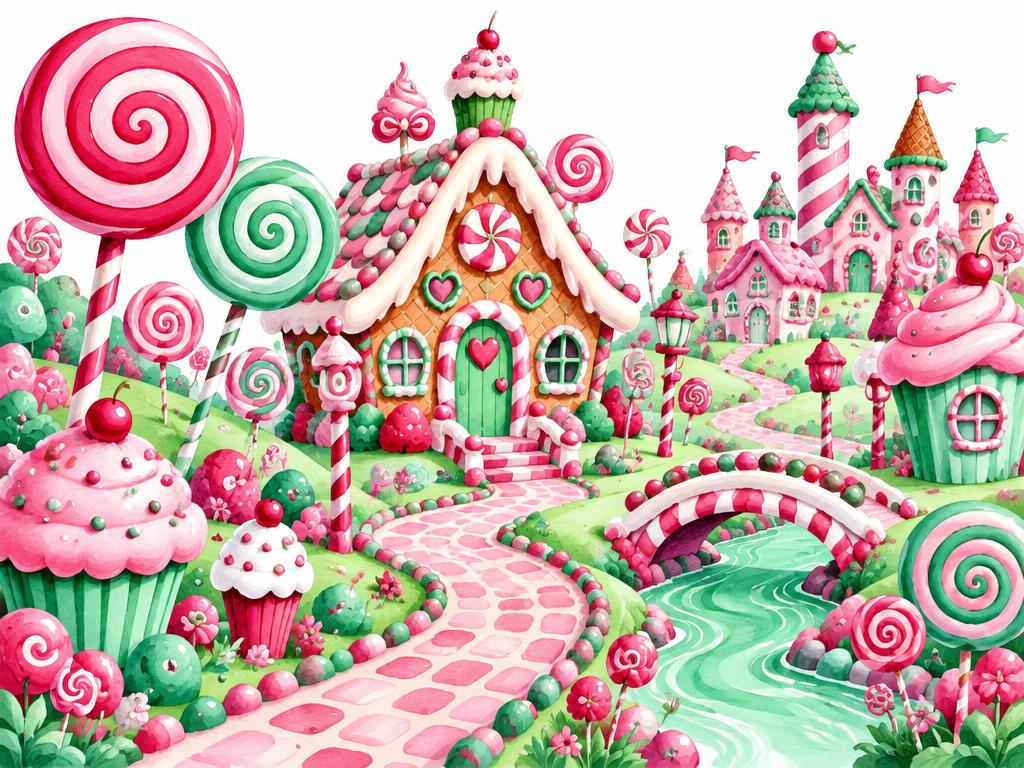 Illustratie Snoepwereld