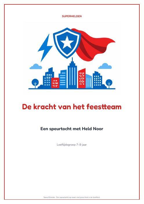 Cover uit het Superhelden-pakket