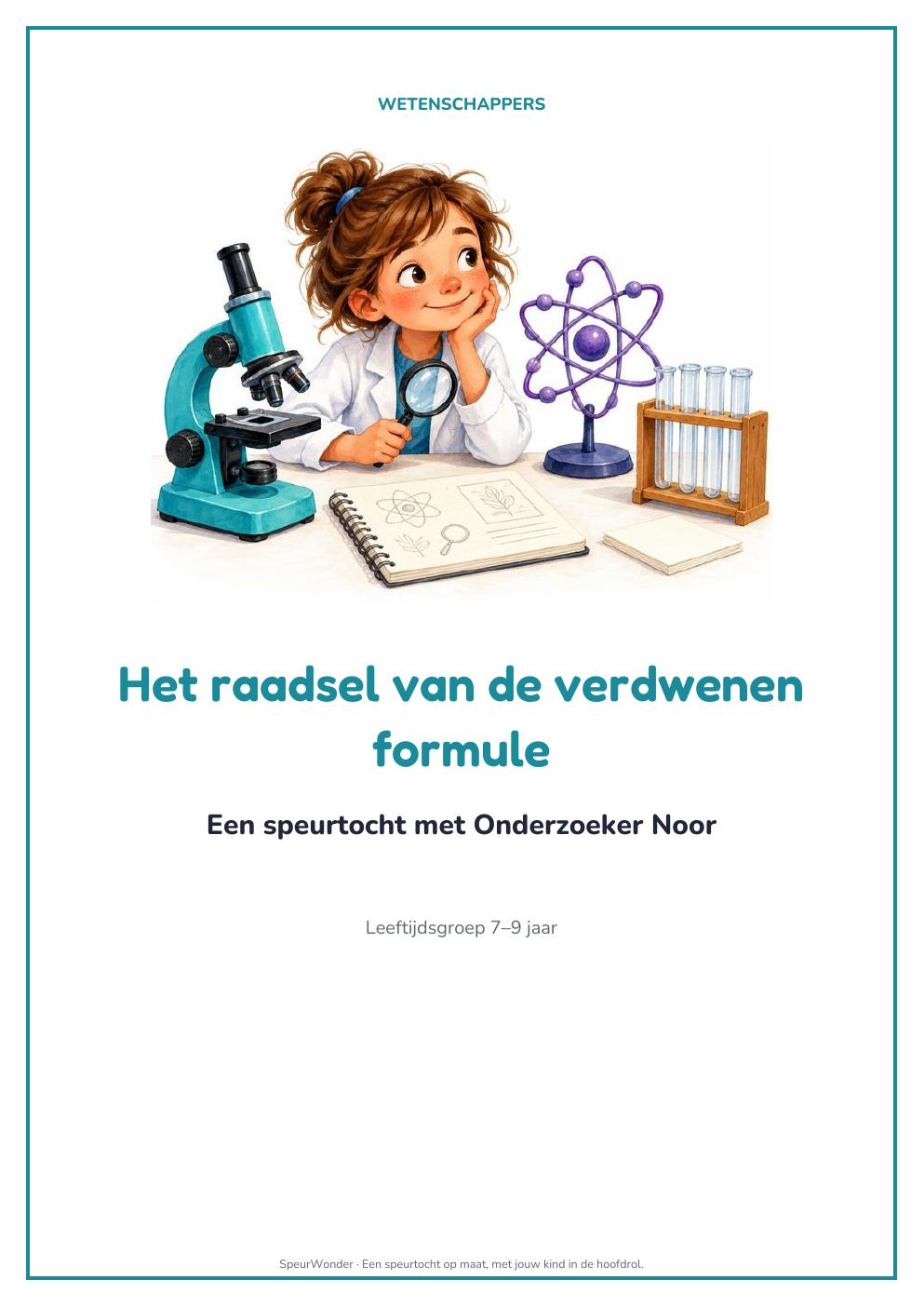 Cover uit het Wetenschappers-pakket
