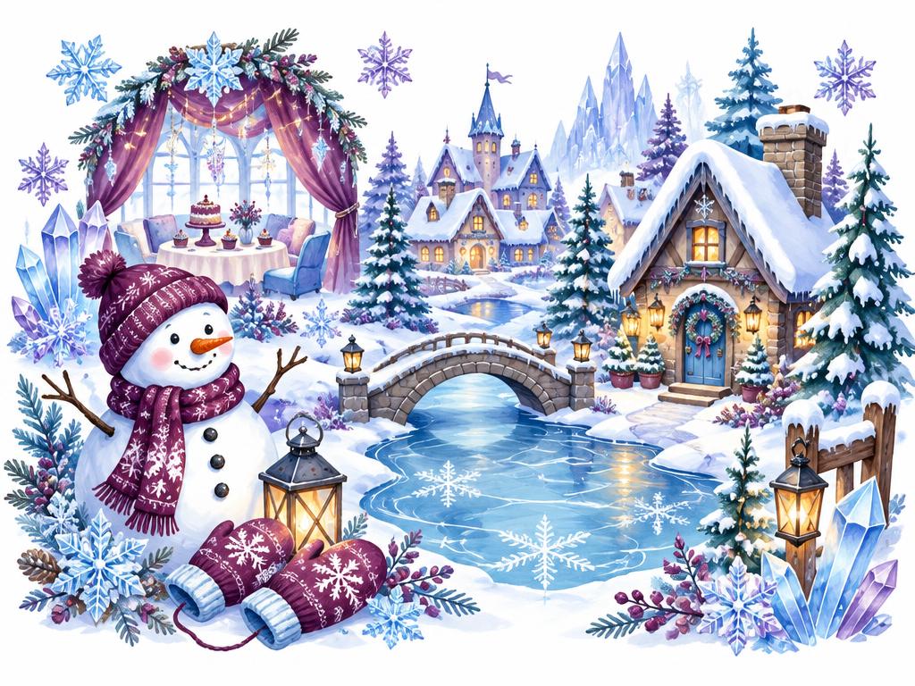 Illustratie Winterwonderland