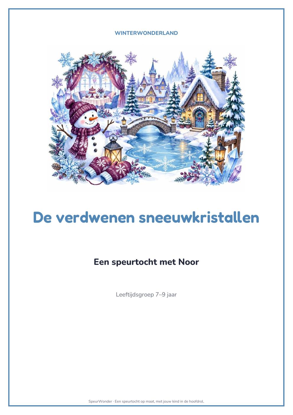Cover uit het Winterwonderland-pakket